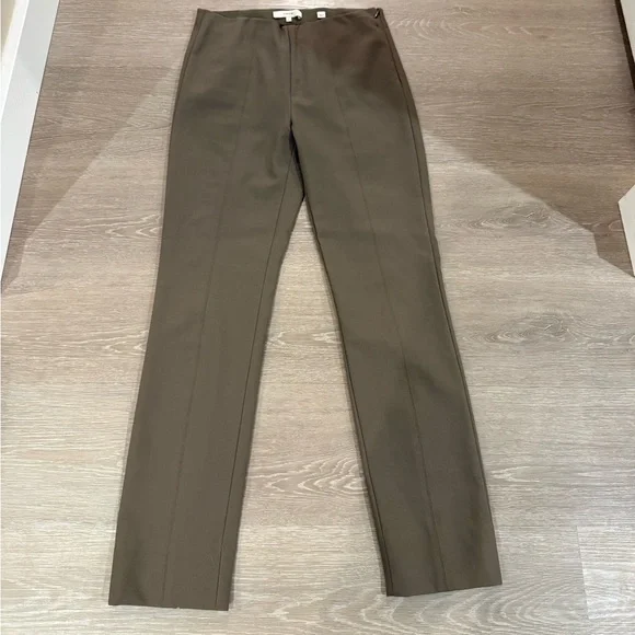 Vince Bobbi Ponte Leggings S Taupe Brown High Rise Ankle Pants - Picture 2 of 8